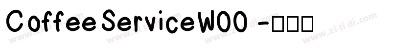 CoffeeServiceW00 字体转换